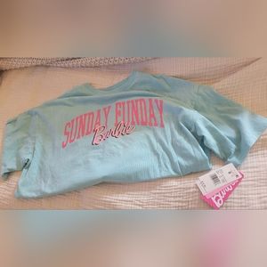 Sunday funday barbie tshirt size small runs very large oversize